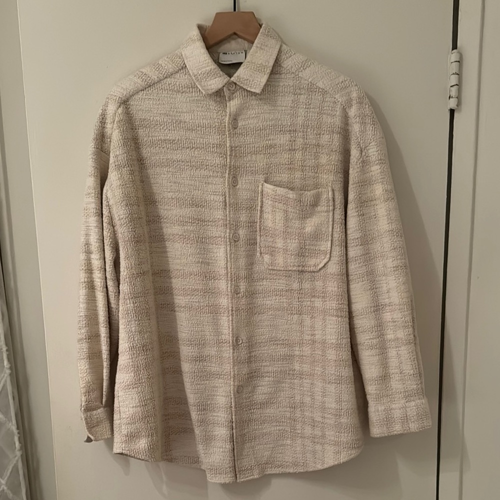 ASOS Textured Cream Shirt